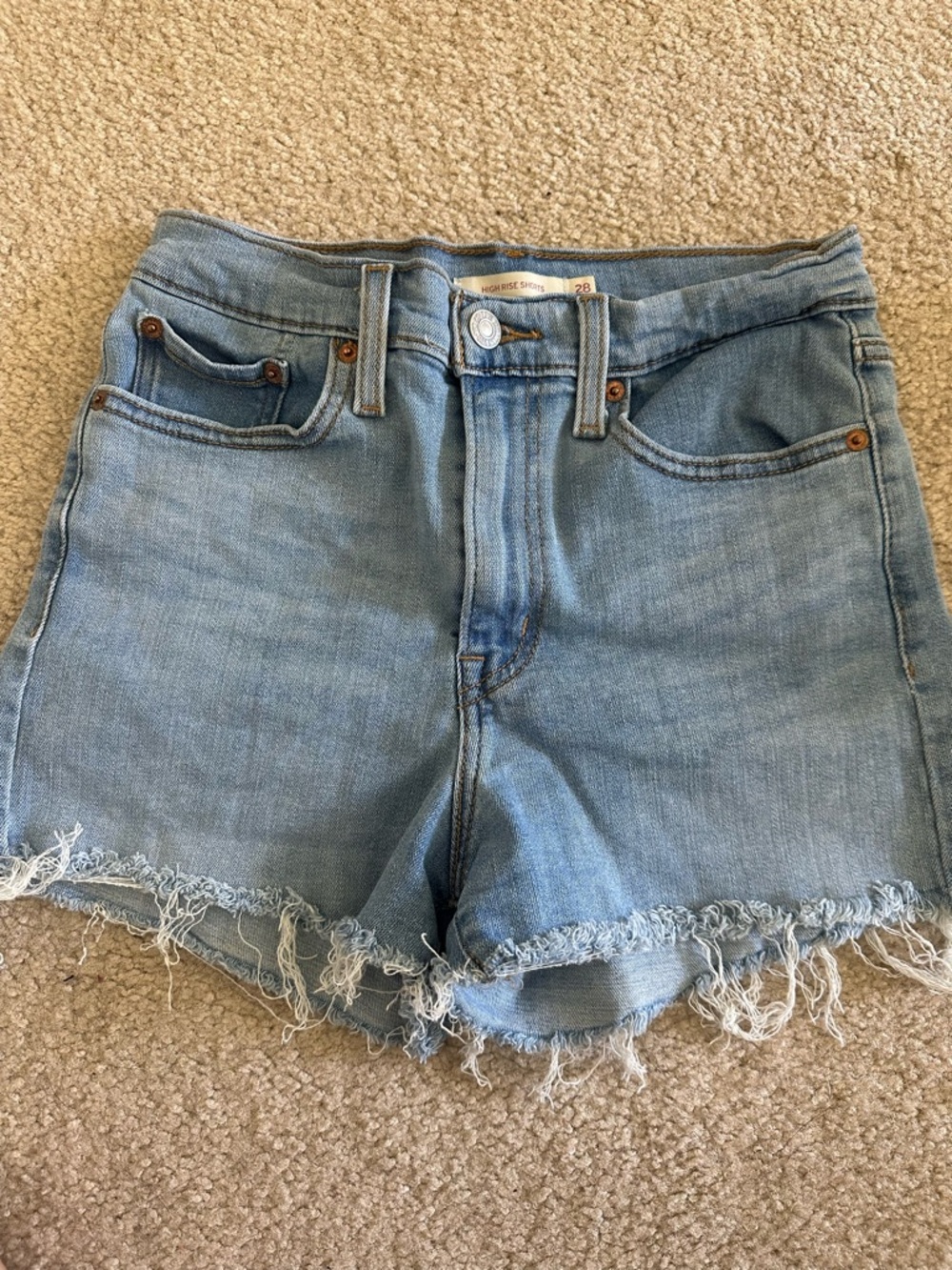 Levi’s high rise shorts